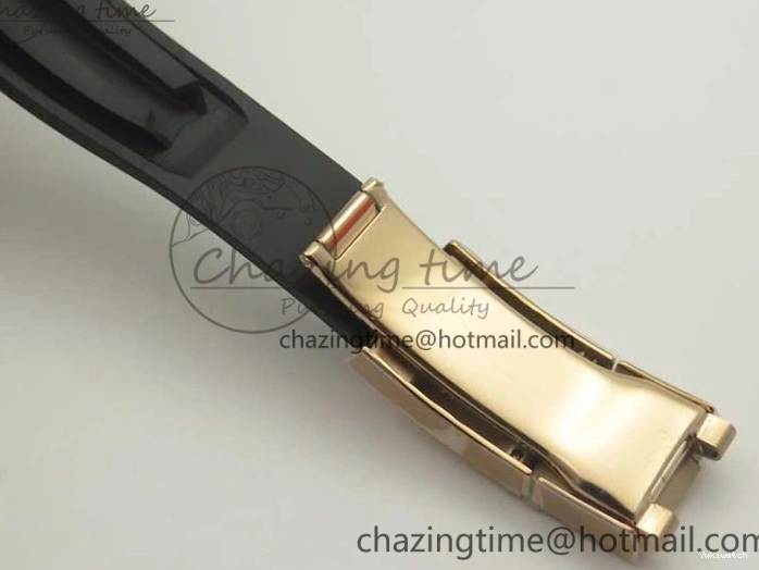 Best Dial ARF Clone Black Gold Rubber Rose On 1:1 Edition Super V2 Daytona 116515 Strap A4130 0225